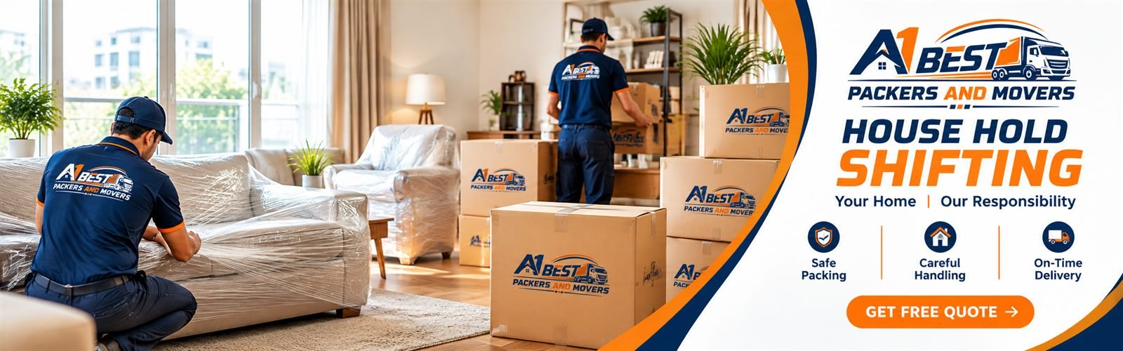 A1 BEST professional household shifting and moving services.
