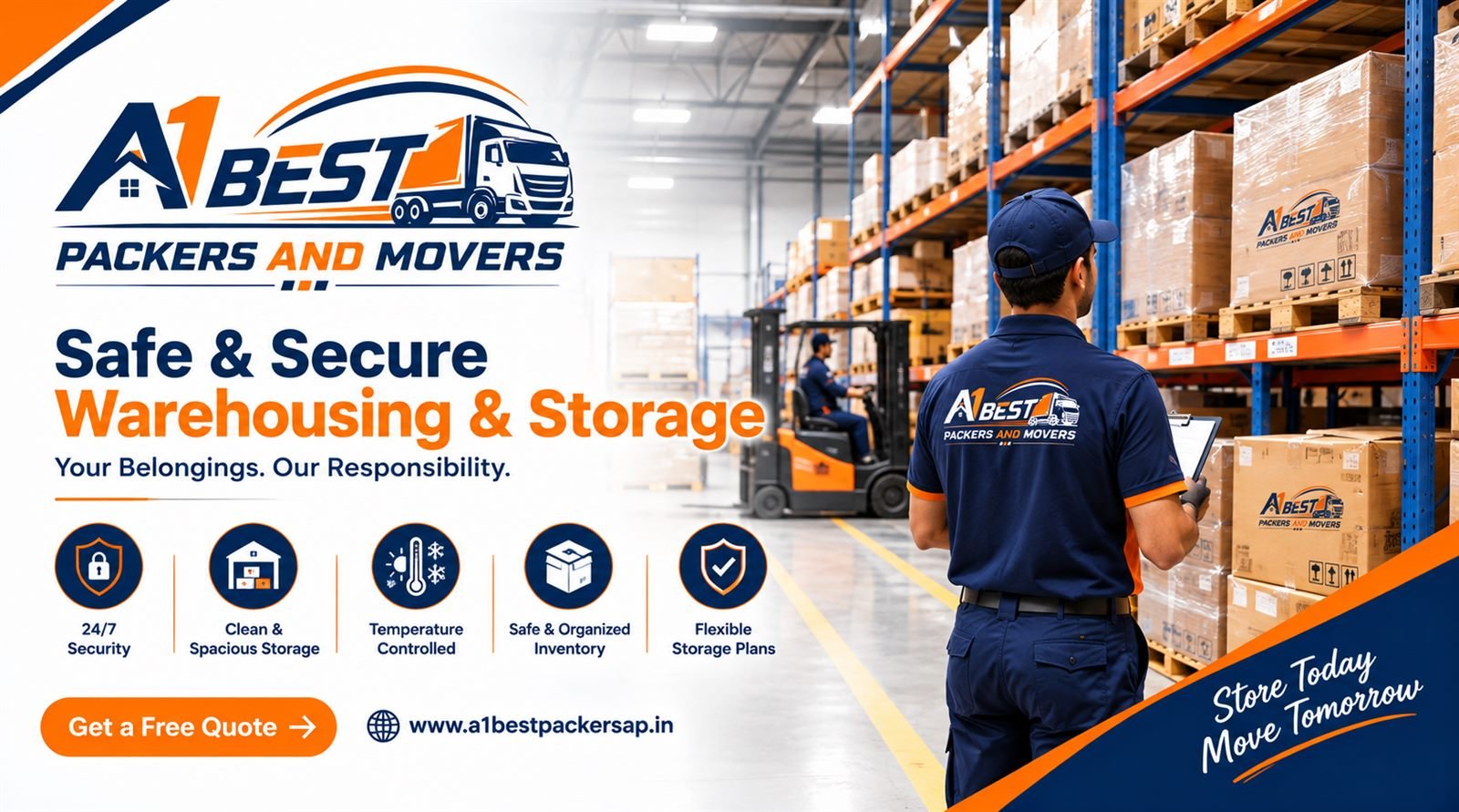 A1 BEST secure warehousing and storage services.