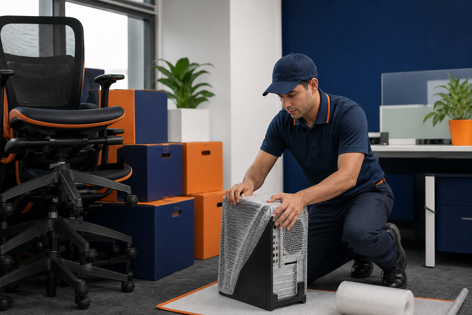 Office Relocation service by A1 BEST Packers and Movers in Vijayawada
